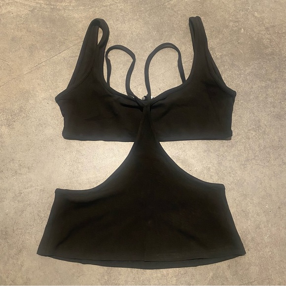 NEW WeWoreWhat Revolve Sz XL Black Cut Out Tank Top - Picture 4 of 7
